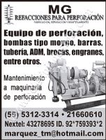 MG REFACCIONES PARA PERFORACION