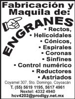 ENGRANES Y MAQUINADOS FINOS