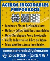 ACEROS INOXIDABLES PERFORADOS