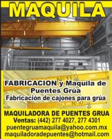MAQUILADORA DE PUENTES GRUA