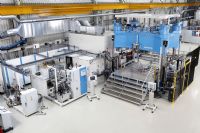 Turnkey production lines for fiber composite components 