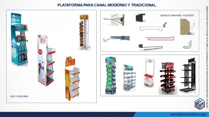 Exhibidores para punto de venta