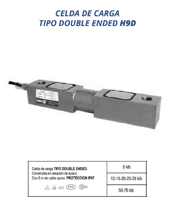 Celda de carga TIPO DOUBLE ENDED