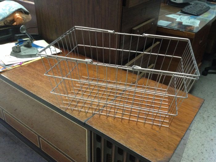 CANASTILLA PARA SUPERMERCADO NIQUELADA