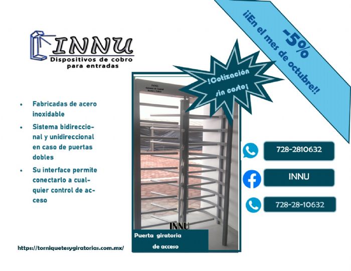 Puertas giratorias de acceso 