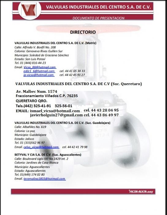 TUBERIA VALVULAS CONEXIONES