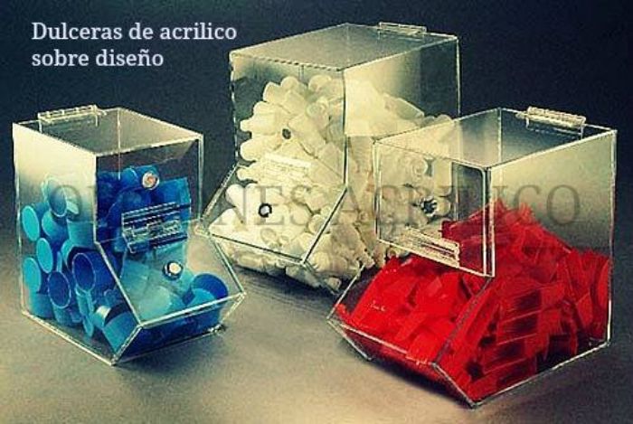Dulcero de acrílico base diseño
