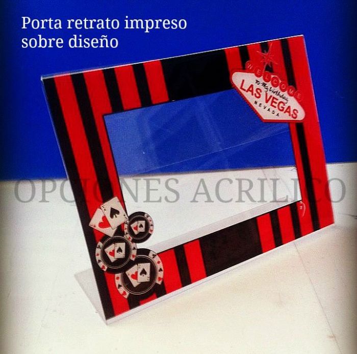 Porta retrato impreso sobre diseño