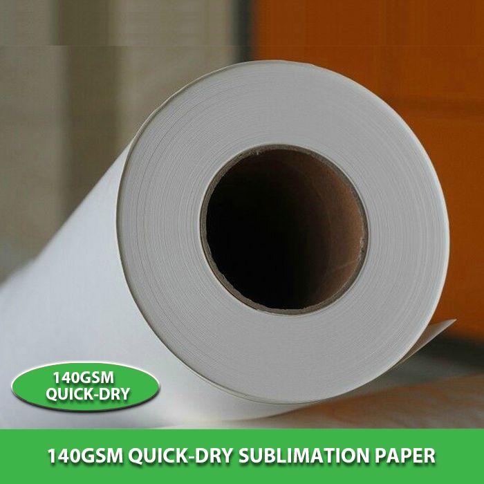 Alta calidad secado rapido papel de sublimacion 140gsm