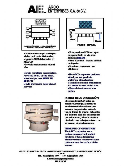 SEPARADOR VIBRATORIO