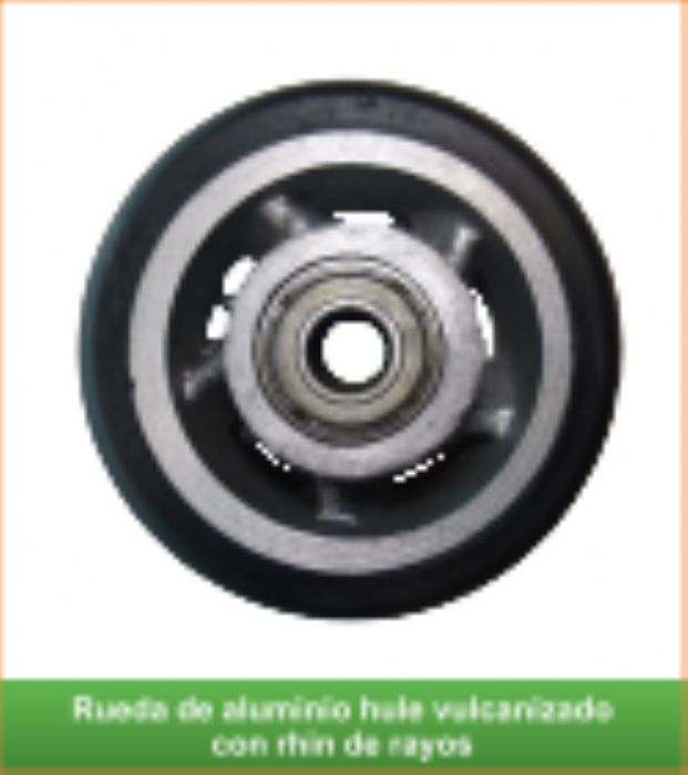 Ruedas Aluminio-Hule Vulcanizado