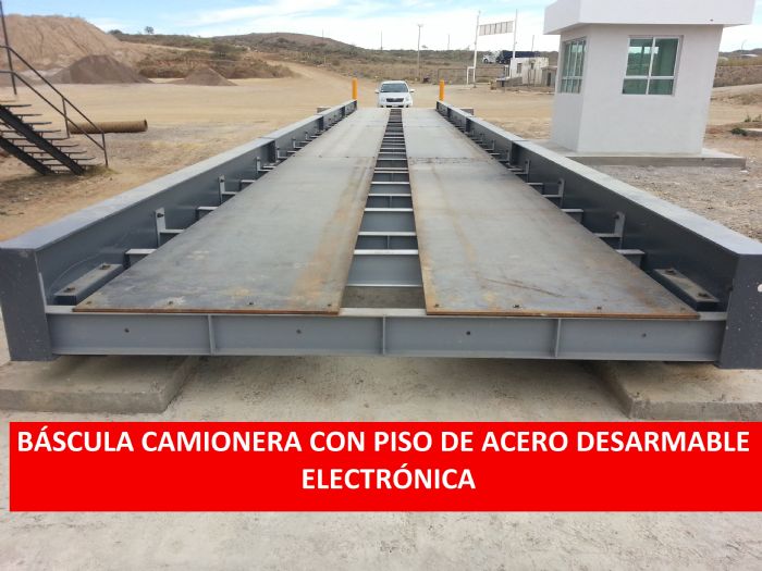 BASCULA TIPO CAMIONERA SISTEMA  ELECTRONICO