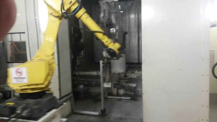 Manejo de piezas con robot