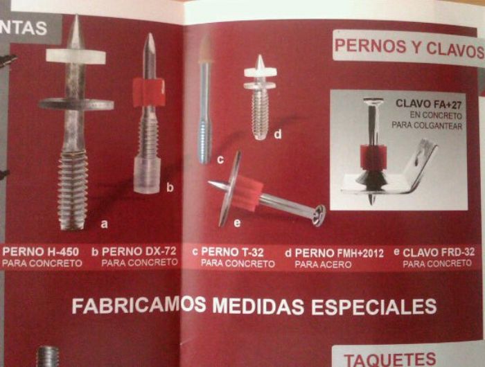 pernos y clavos 