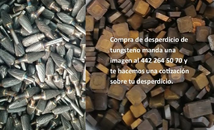 Compra de Pedacería de Carburo de Tungsteno