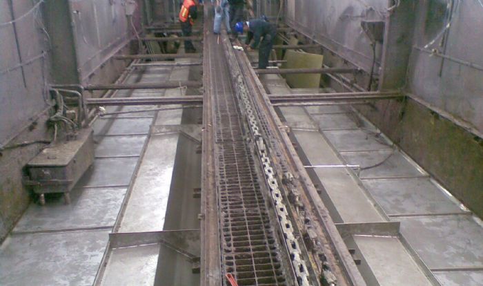 CABINAS DE CORTINA DE AGUA PARA PROCESOS CONTINUOS