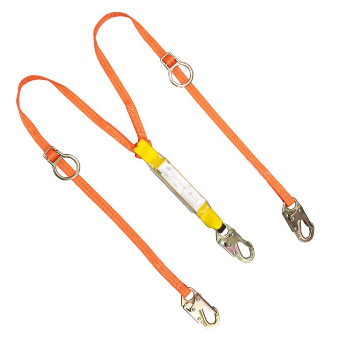 3M™ Tybak Línea de Vida con amortiguador. 2 brazos. Tres ganchos pequeños. 2 Anillos para funcionalidad Tybak. 	