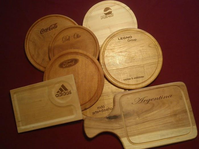 corte y grabado laser sobre madera