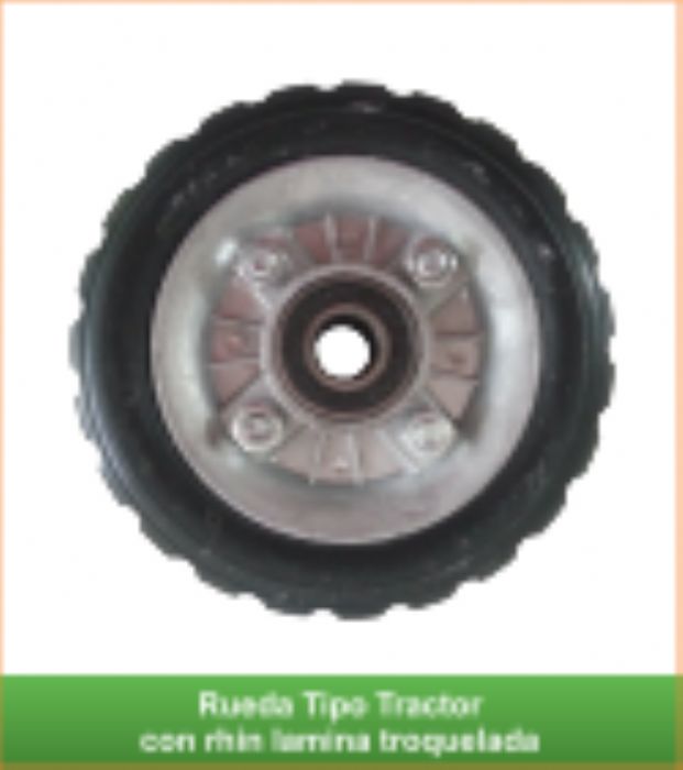 Rueda tipo Tractor Rhin de Aluminio