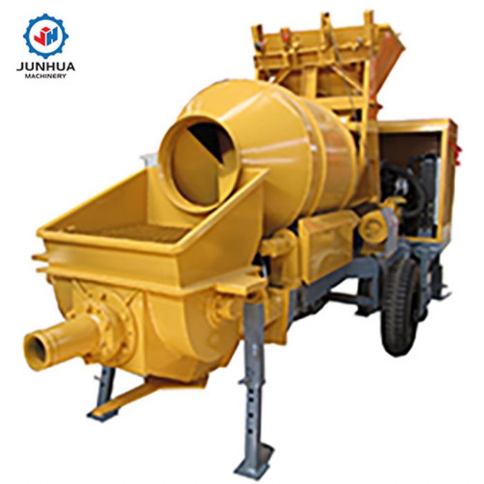 concrete pump with mixer