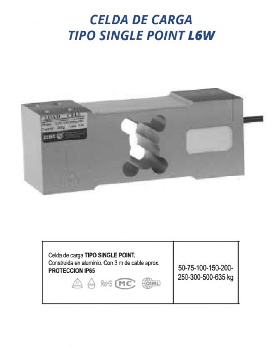 Celda de carga TIPO SINGLE POINT