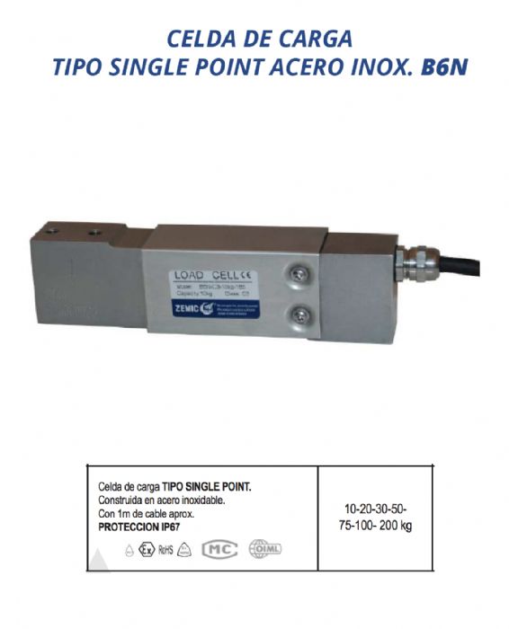Celda de carga TIPO SINGLE POINT