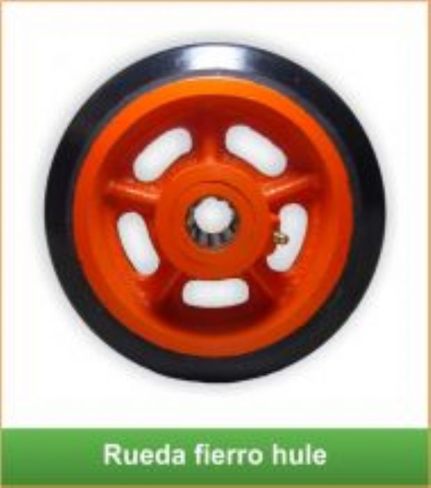 Rueda Fierro Hule