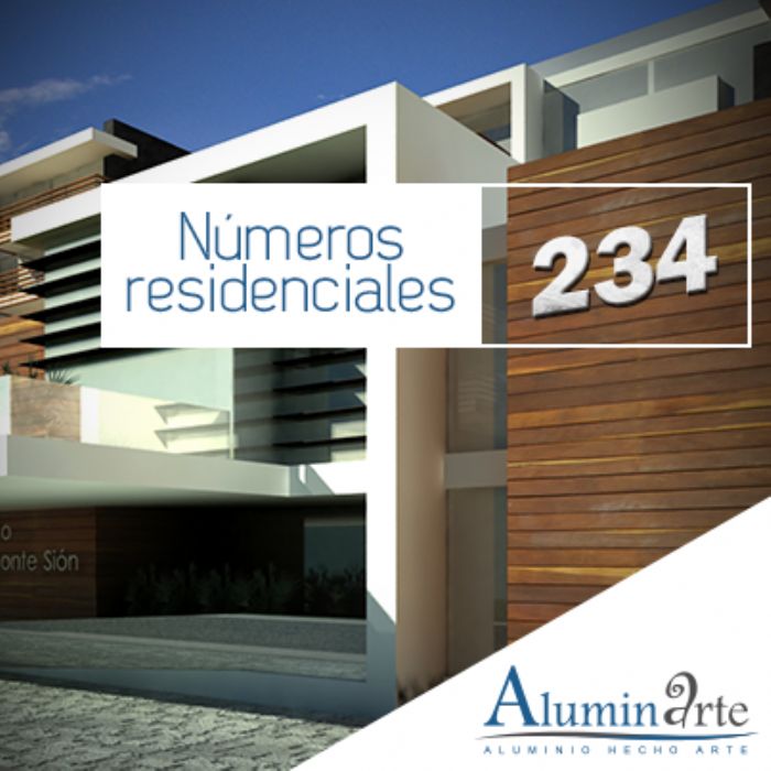 numeros de aluminio