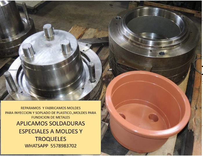  MOLDES PARA INYECCION Y SOPLADO DE PLASTICO, , TAMBIEN MOLDE PARA FUNDICION DE METALES,,EN FACILIDADES DE PAGO..REPARAMOS PIEZAS POR SOLDADURAS ESPECIALES...WHATSAPP 5578983702