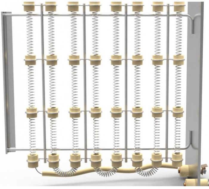 Espiral abierto con soportes