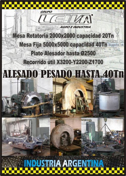 Mecanizados Pesados  - Alezados hasta 40 tn - Torneados Ø 3000 mm 