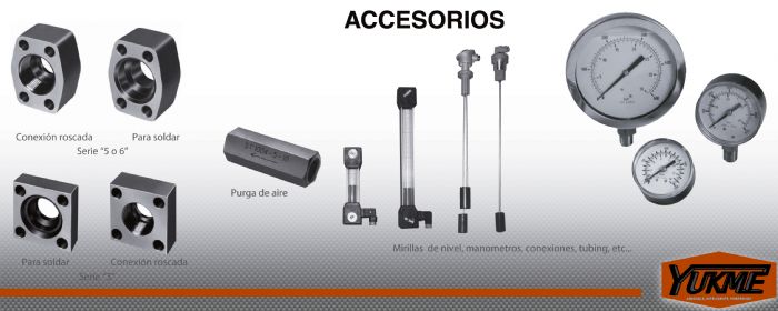 Accesorios Unidades de Potencia; Sistemas Hidráulico