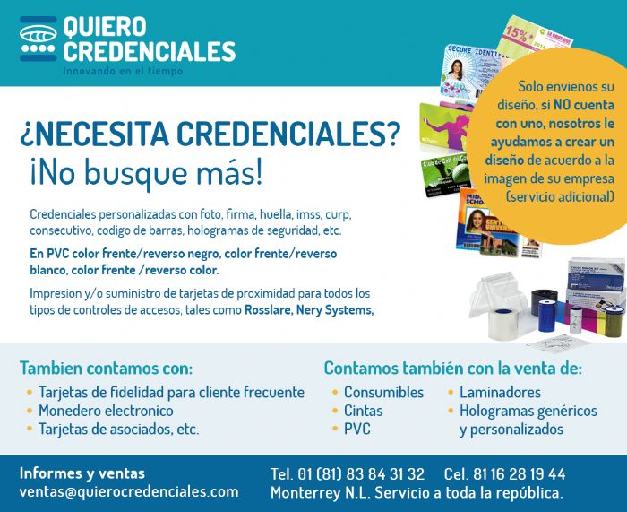 Maquila De Credenciales En PVC