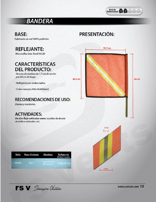 BANDEROLA REFLEJANTE