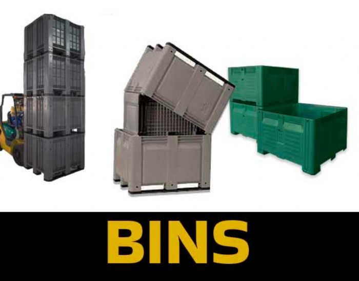Cajas de plastico para carga a granel BINS tipo palots
