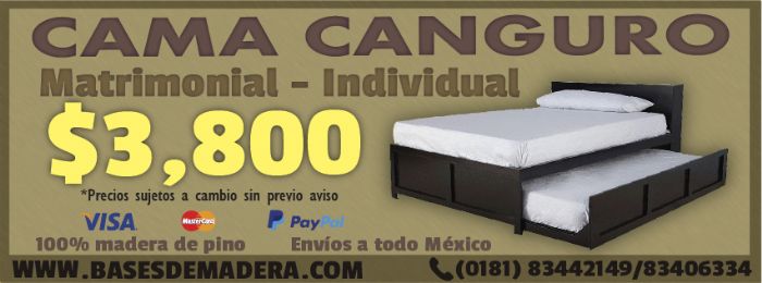 CAMA CANGURO MATRIMONIAL - INDIVIDUAL CON CABECERA