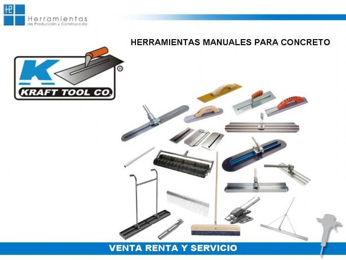 HERRAMIENTAS MANUALES PARA CONCRETO