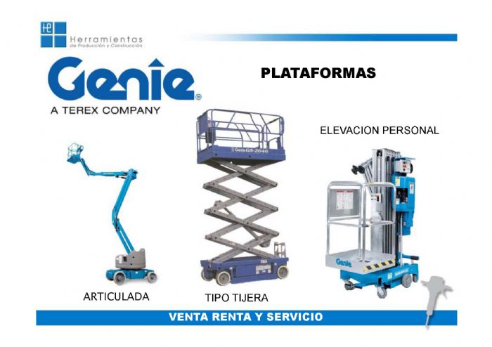 RENTA DE PLATAFORMAS DE ELEVACION