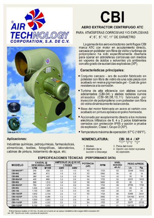 AERO EXTRACTOR CENTRIFUGO
