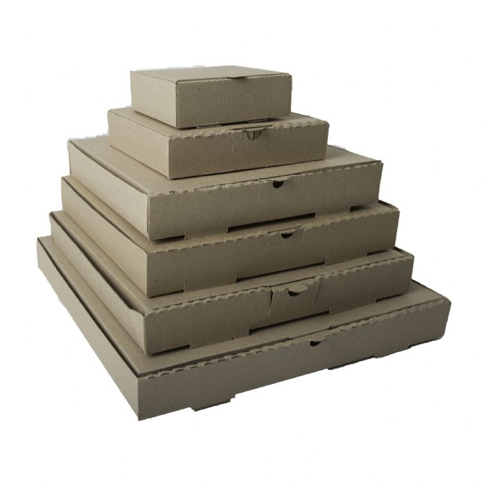 Caja Pizza Carton Micro Kraft 