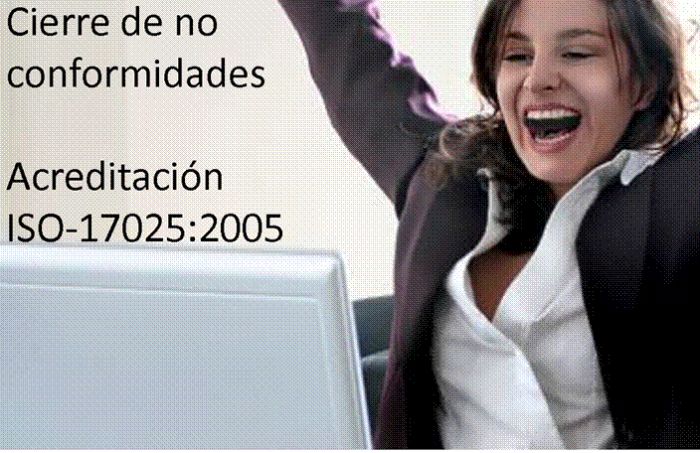 Cierre no conformidades - Acreditación ISO-17025