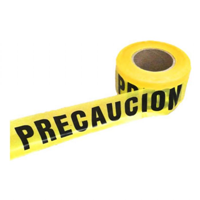 Cinta para delimitacion "Precaucion" amarilla