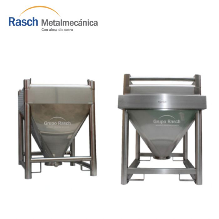  Contenedor BIN acero inoxidable 100 a 3500 litros