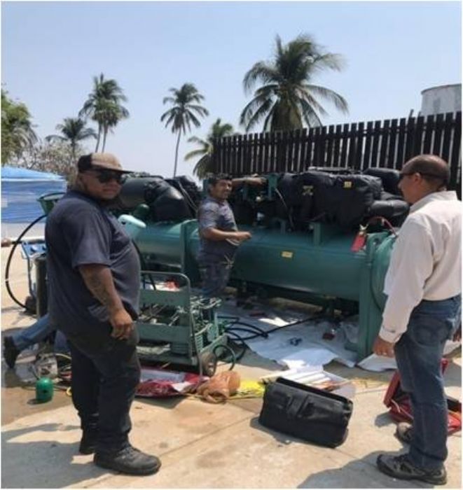 Desarmado y armado de equipos Chiller