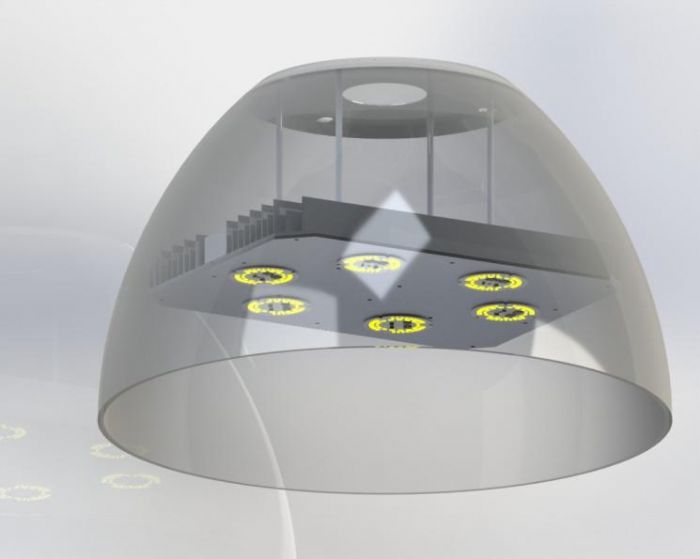 Lampara Leds Industrial Sustituye 250w a 100w DEU-IND-LED-100