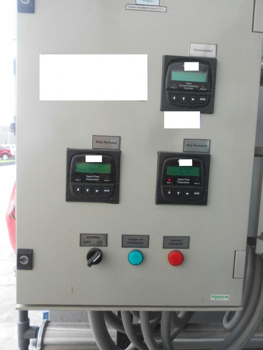 TABLERO CONTROL PARA FILTRACION DE AGUA