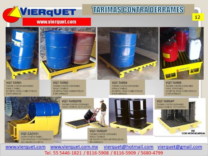 TARIMAS METALICAS PARA DERRAMES