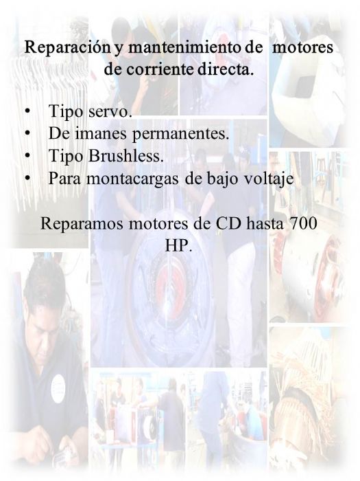 Reparación de Motores de Corriente Directa 