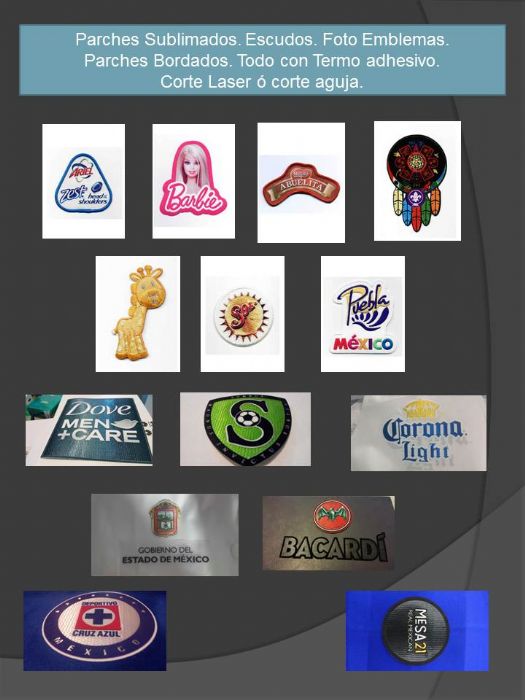 Escudos,Parches y Foto Emblemas Bordados y Sublimados