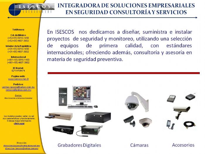 Equipos de CCTV y Video Vigilancia